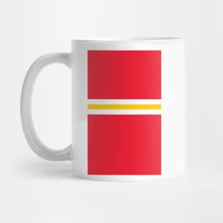 Liverpool FC Red White Yellow Colours Bar Design Mug